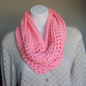 INFINITY SCARF Loop Cowl Handmade Crocheted